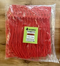 Plastic Security Tags Tamper Evident Numbered Self Locking Zip Tie - 500 ct