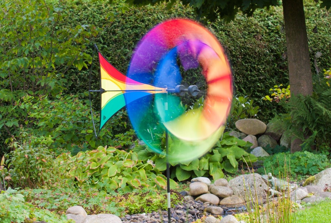 Windmill Windmühle Windspiel Windrad Garten Deko wetterfest eBay