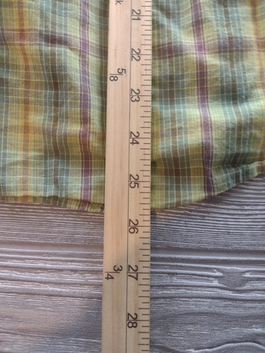 Royal Robbins Shirt M Green Plaid Button-up Poly Rayon Long Sleeve - Picture 8 of 10