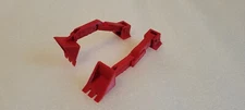 2 Front Loader with 3 bendable, movable points. 3d printed Red