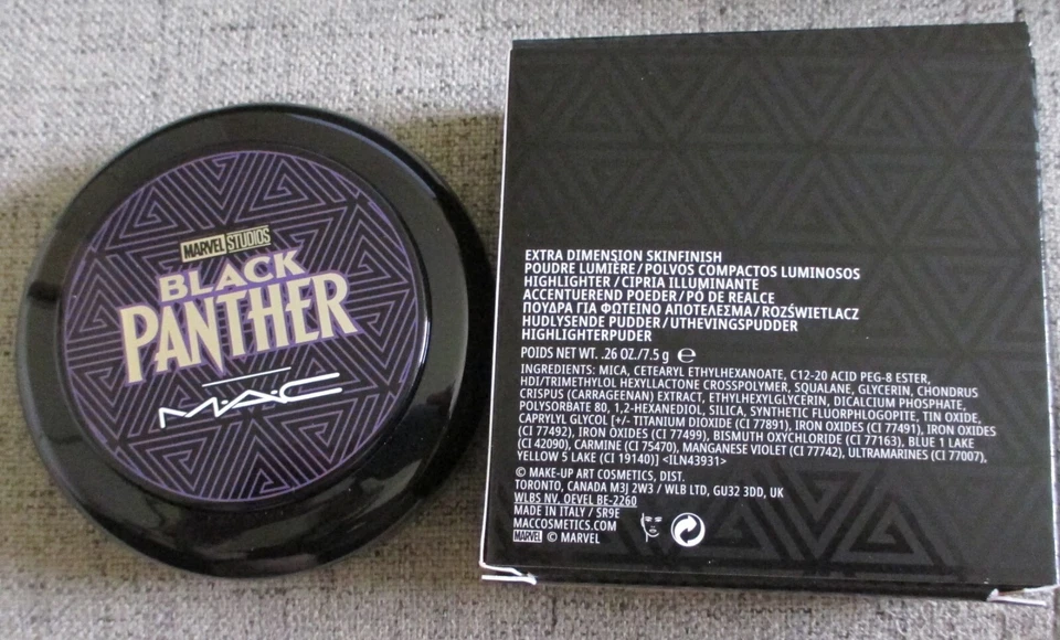 MAC Marvel Black Panther ROYAL CHALLENGE Extra Dimension Skinfinish NEW 0.26 oz - Image 2 of 3