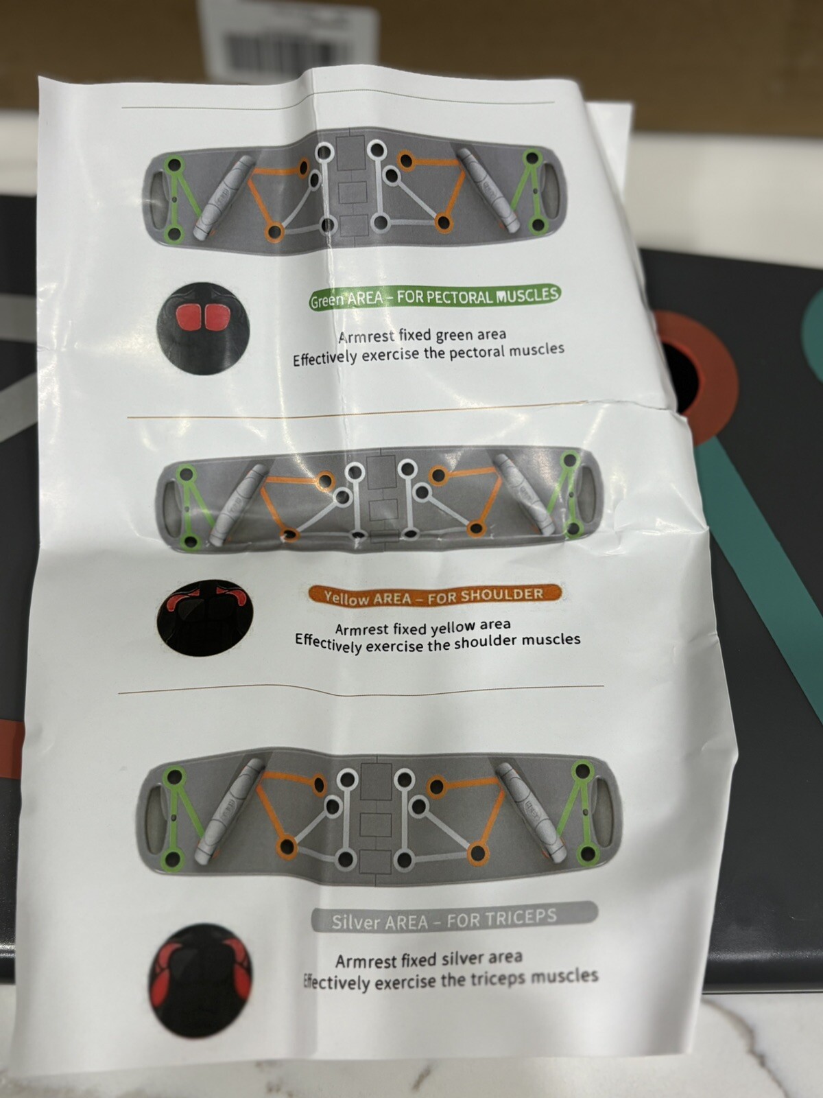 Push up Board Multi-Function Pushup Bars Handles Portable Foldable Workout