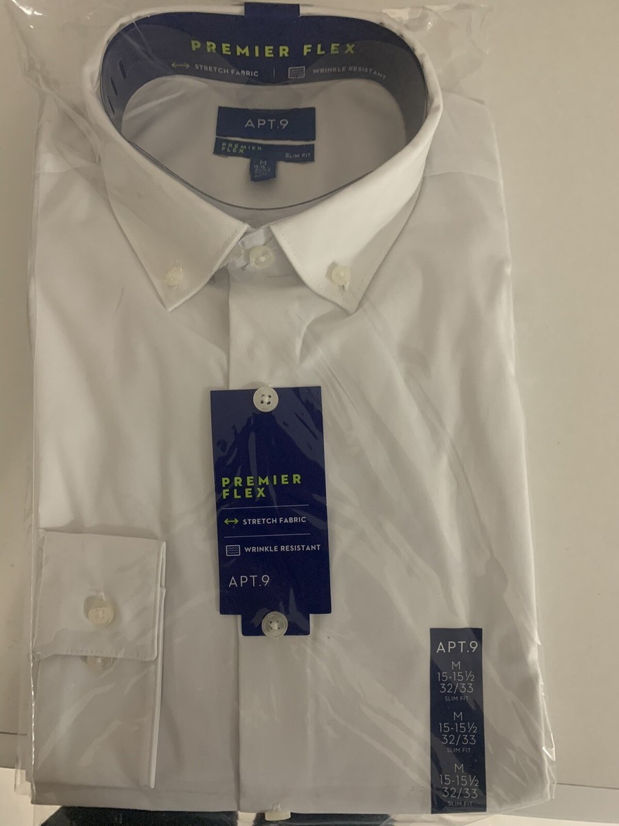 Men APT. 9 Premier Flex Dress Shirt Long Sleeve. Wrinkle Resistant. Slim Fit | eBay Men APT. 9 Premier Flex Dress Shirt Long Sleeve. Wrinkle Resistant. Slim Fit | eBay