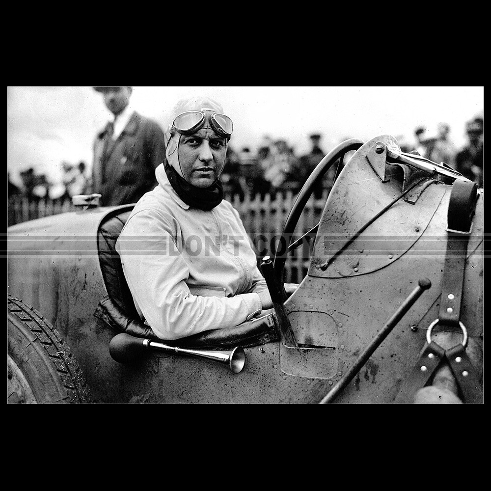 Vintage 1930 Bugatti 35B Racing Photo by Hellé Nice Grand Prix Le Mans