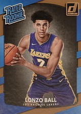 2017-18 Panini Donruss Basketball Rated Rookies #199: Lonzo Ball Base