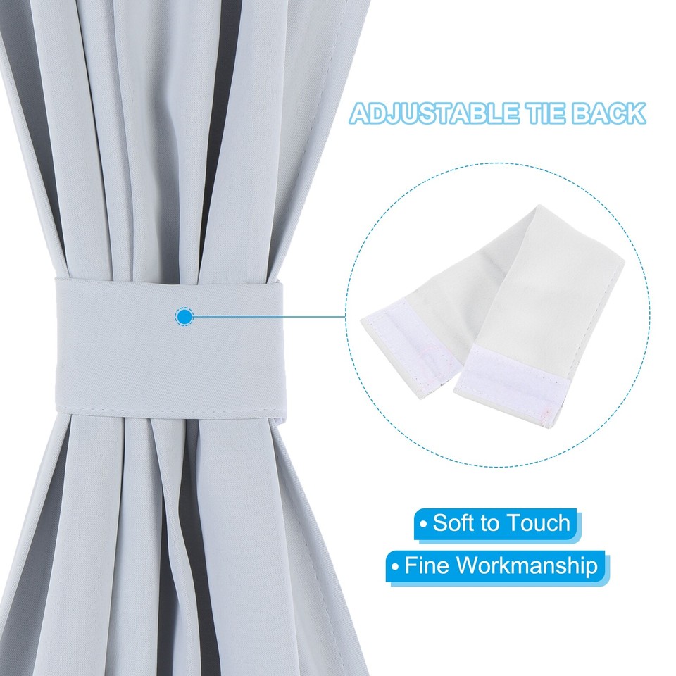 Blackout Door Curtain, 25"W x 72"L French Window Door Curtain 1 Panel