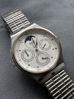 Vintage Seiko 7F39-6030 Moonphase Triple Calendar Quartz