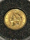 1854 $1 Dollar "Liberty Head Type 1" UNC/BU GOLD coin (gradable specimen)