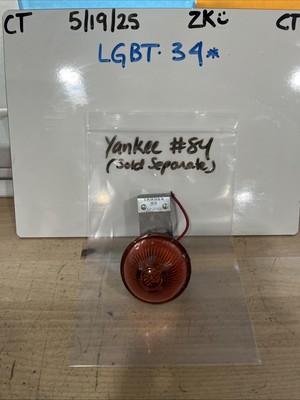Vintage Yankee 84 Flex Mount Beehive Light Amber Marker  No Box Some Surf Rust