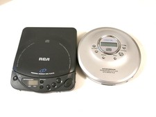 Lot of 2 Rca Walkman RP-7913 Durabrand Portable Personal CD Players For Parts