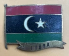 Badge souvenir auto car Libya Libyan Flag