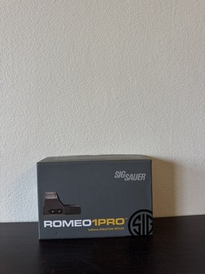 *READ* Sig Sauer #SOR1P100 ROMEO1PRO 1x30mm 3 MOA Reflex Red Dot Sight w/ Shroud