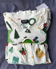 Kate Spade Henley Pajama Set w/eye mask, Women s Medium NWT