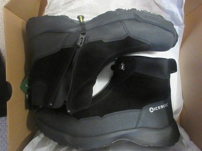 New Mens Icebug Metro2 BUGrip Boots Size 9.5 Black