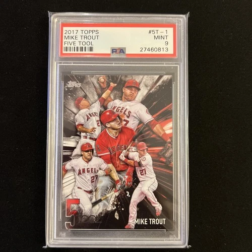 2017 Topps Five Tool Mike Trout #5T-1 PSA 9 Mint Los Angeles Angels MVP