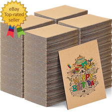 400 Pcs 5 7 Inch Corrugated Cardboard Sheets for Mailers 2 Mm Thickness Flat Pac