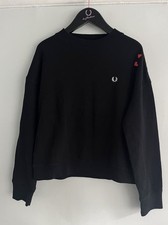 Felpa Fred Perry x Amy Winehouse con grande corona sul retro UK 6