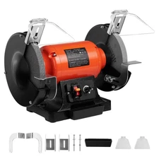 Uimoso 8-Inch Variable Speed Bench Grinder, 2000-3450 RPM, 550W, 5A Power