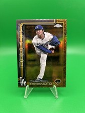 2025 Topps Gilded Collection Gold Serial Numbered Yoshi Yamamoto Dodgers /99