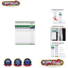 Ladder Tag Inserts - 10 Durable Pre-Use Check Tags - HSE Compliant Material