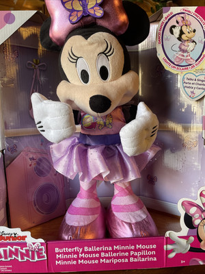 Disney Junior Minnie butterfly ballerina Minnie Mouse dances twirls lights  up