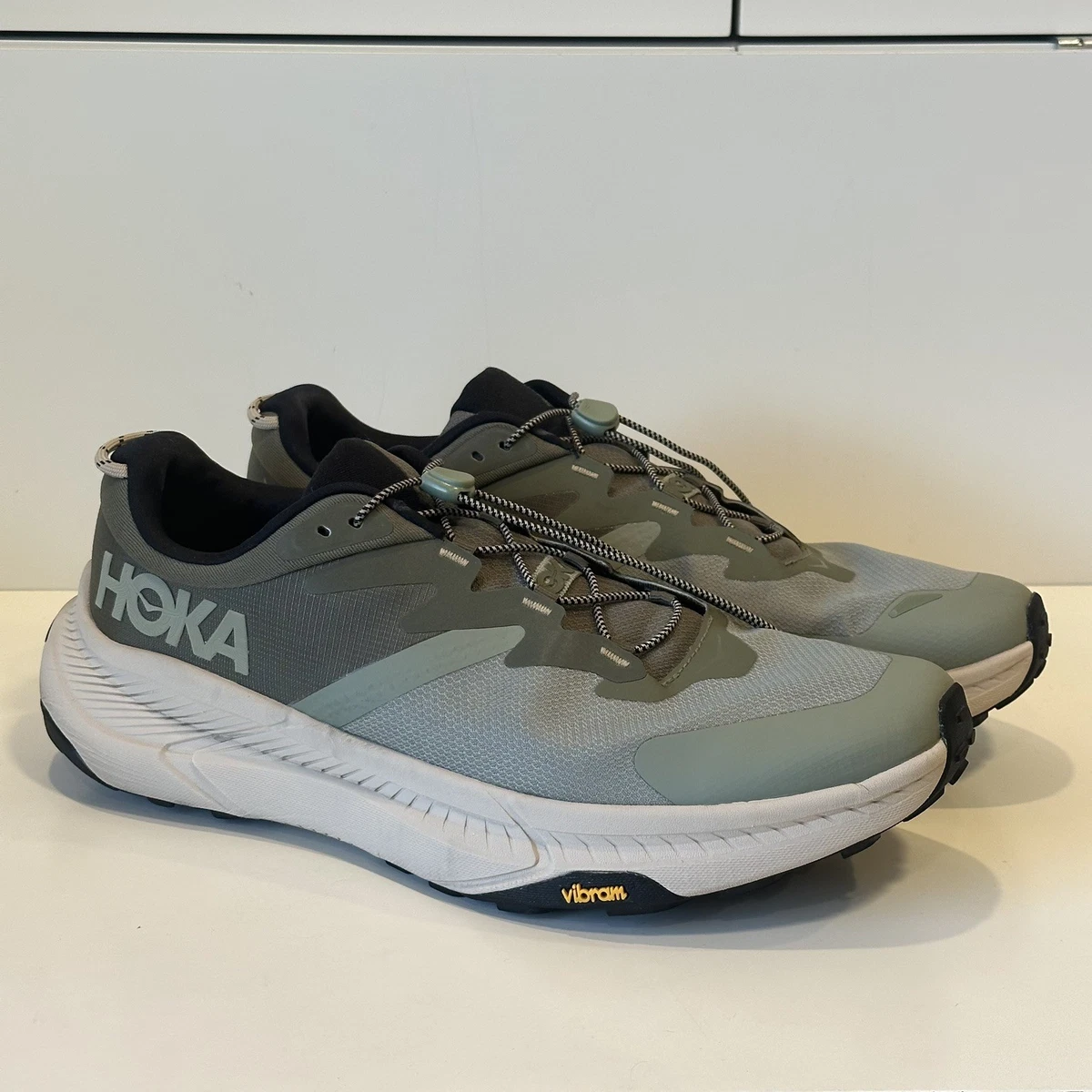 Hoka One One M Transport Shoes, US 8.5, seamoss/eucalyptus color. HOKA Transport  main image 2