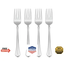 Oneida Julliard Flatware Set of 4, 18/10 Stainless Steel, Silverware