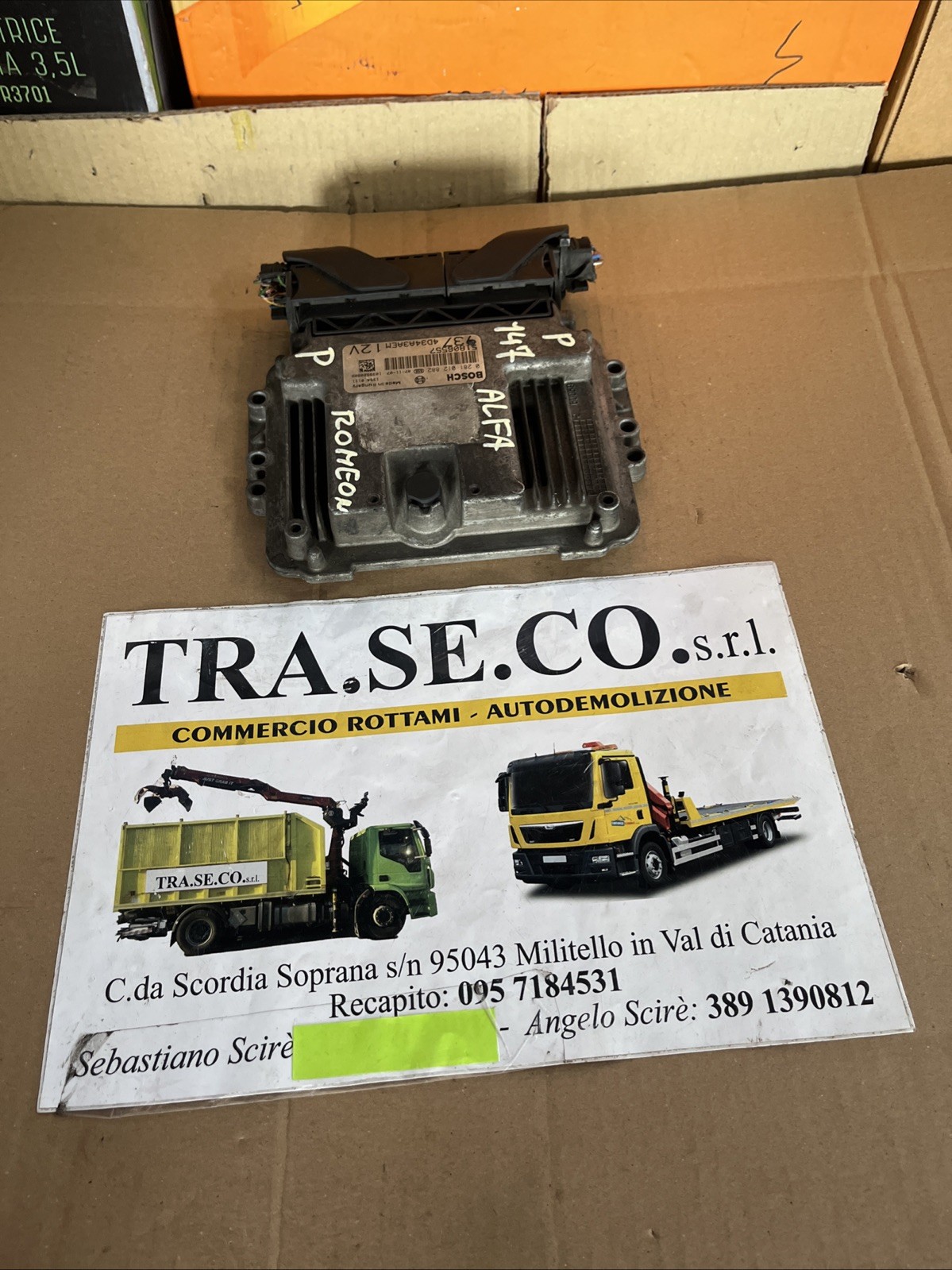 CENTRALINA MOTORE ECU BOSCH ALFA ROMEO 147 1.9 JTD 51806557 PLUG & PLAY
