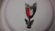 Vintage .925 Sterling Silver Boy Scouts Of America Eagle Scout Be Prepared Medal