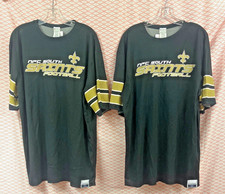 NFL Team Apparel Saints Black/Gold Shirt Mens XL Set Of 2 NWT NFC South Football