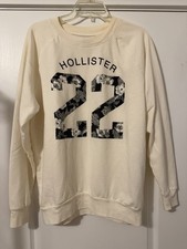 Hollister Women's Sweatshirt Pullover Long Sleeve Ivory M