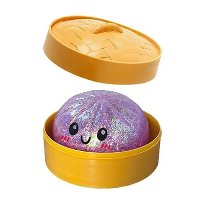 Rare Glitter Dumpling Squishy Toy Mystery Blind Box Bao Bun Stress Relief Toy