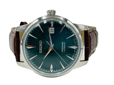 Vintage Seiko Presage Automatic 4R35A Green Dial/Date 24 Japan   A Gift for Him