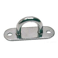 Augbugel Grundplate Eben Va-Stahl Poliert 36X100Mm - 10 Pc Osculati - 39.005.00