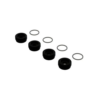 ARRMA Aluminum Front Hub Nut Black Inc. O-Rings 4 ARA330775 Elec Car/Truck