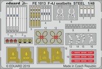 Eduard Accessories FE1013 - 1:48 F-4J Seatbelts Steel For Academy - Neu