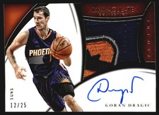 2014-15 Immaculate Collection Premium Autograph Patches Goran Dragic Auto /25