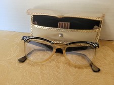 VINTAGE 50's/60's Cat Eye Glasses by Style Rite-FREE Period Eyeglass Case- 5 1/2