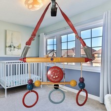 Vintage 1950's Cradle Symphony Baby Crib Mobile Nursery Decor Made in U.S.A.