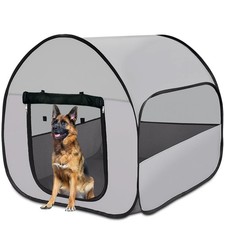 LUCKITTY Pop-Up Dog Kennel Enclosure Large - Large Portable Outdoor Pet Crate...