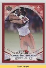 2017 Upper Deck USA Football Red Border Charles-Emile Bouchard #170 READ 00jz