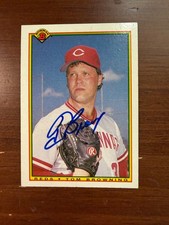 Signed 1990 Bowman - Tom Browning #43