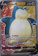 SNORLAX V 197/202 ULTRA RARE SWORD & SHIELD POKEMON HOLO NM/M on eBay