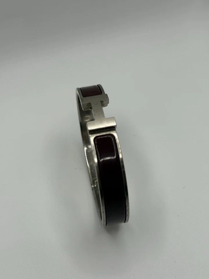 Hermes Men’s Clic HH Burgundy  - Image 3 of 3