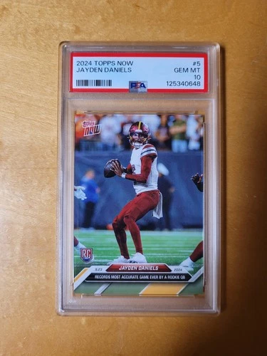 2024 Topps Now #5 Jayden Daniels Rookie Card PSA 10 Gem Mint RC