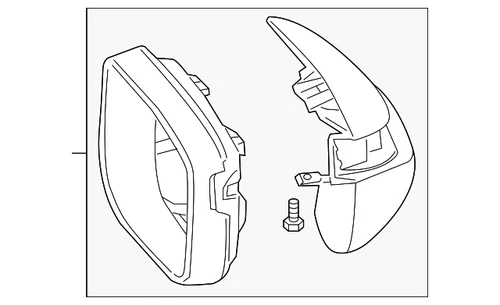 2013-2018 Acura RDX Genuine Mirror Housing Right White Diamond Pearl NH603P OEM