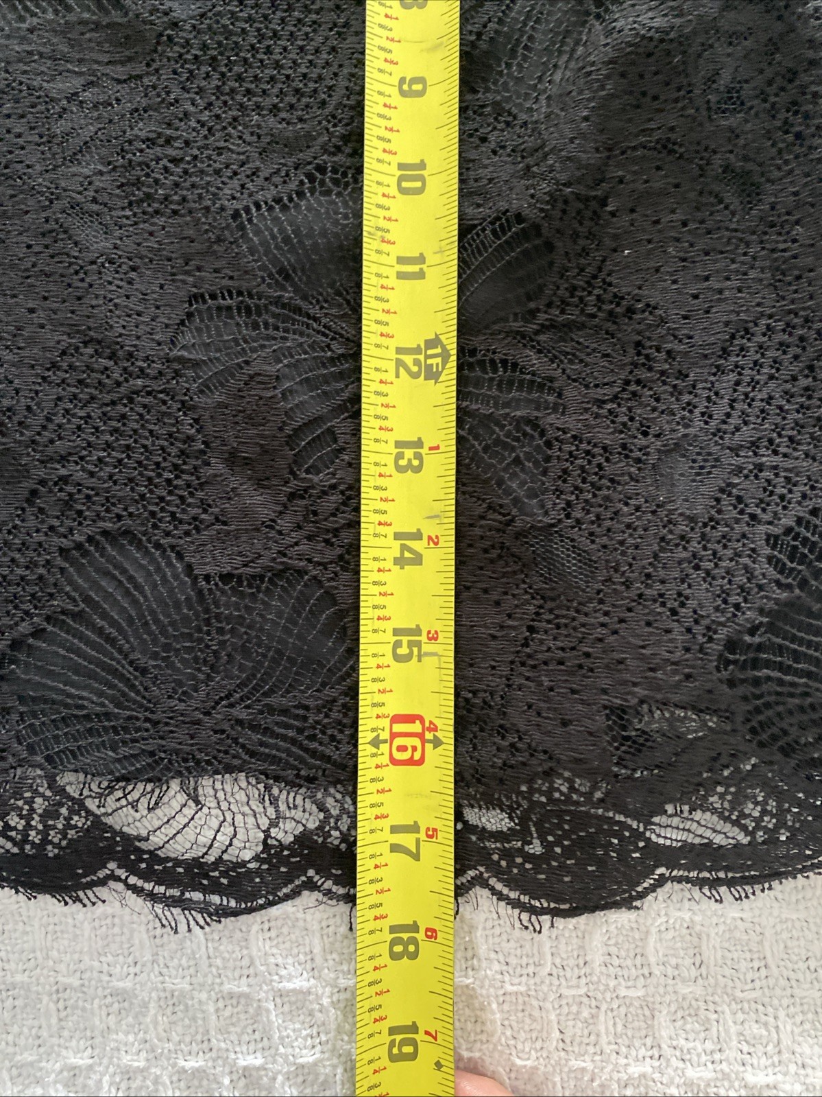 Ralph Lauren Black Floral Lace Top Size 6 Long Sleeve image 8