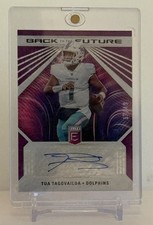 2022 Panini Donruss Elite - Back to the Future Signatures Tua Tagovailoa 17/49