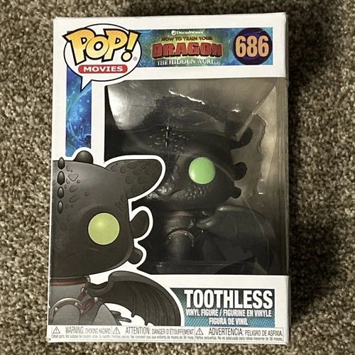 Funko Pop! How to Train Your Dragon Toothless #686 Vinyl Figure NIB NM Condition