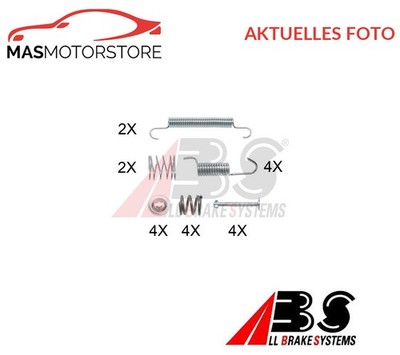BREMSBACKEN ZUBEHÖRSATZ TROMMELBREMSE HINTEN ABS 0899Q P NEU OE QUALITÄT